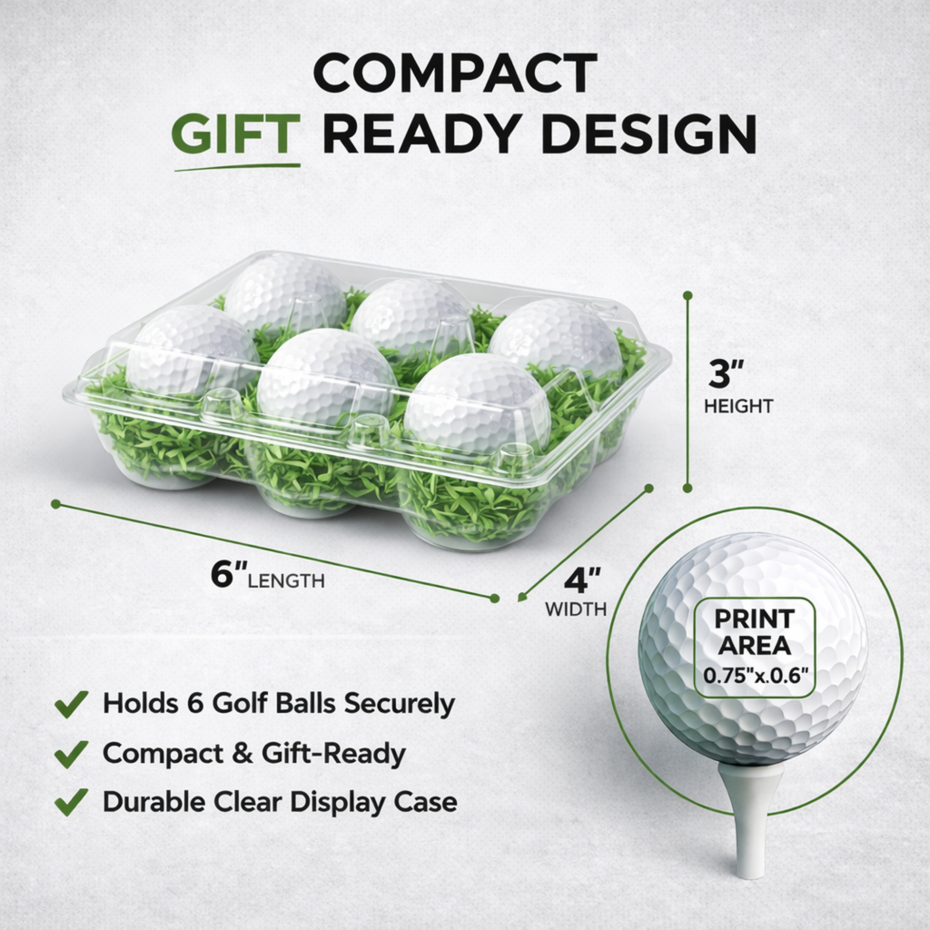 Best By Par Golf Balls Gift Set – Funny Golf Gift for Dad, Husband, Boyfriend, Wife, Son, Mom, Fiancé | 6 Pack Novelty Golf Balls