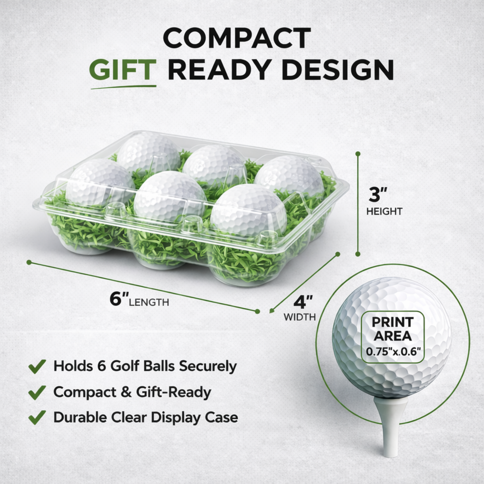 Best By Par Golf Balls Gift Set – Funny Golf Gift for Dad, Husband, Boyfriend, Wife, Son, Mom, Fiancé | 6 Pack Novelty Golf Balls