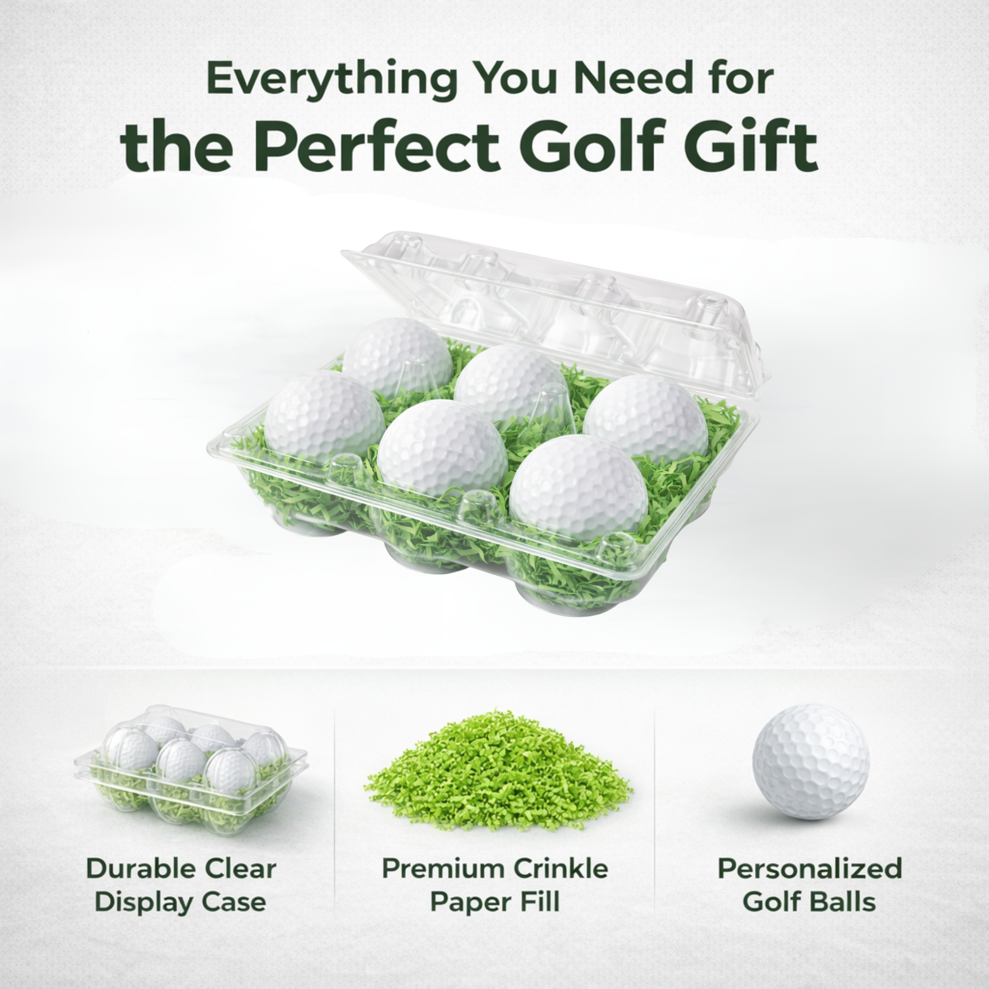 Best By Par Golf Balls Gift Set – Funny Golf Gift for Dad, Husband, Boyfriend, Wife, Son, Mom, Fiancé | 6 Pack Novelty Golf Balls
